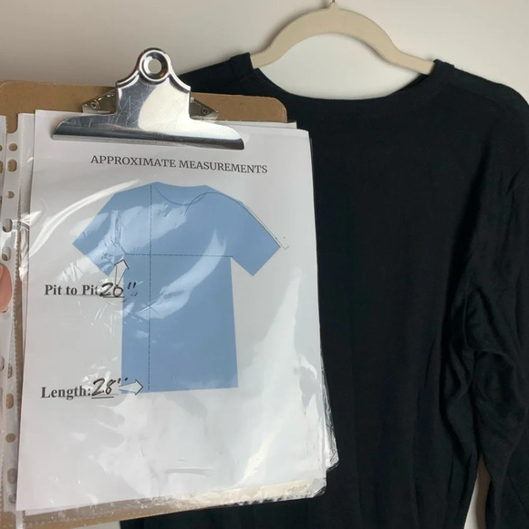 Seek Discomfort Black Long  Sleeve Lightweight Shirt Size Medium YES THEORY - Picture 4 of 7